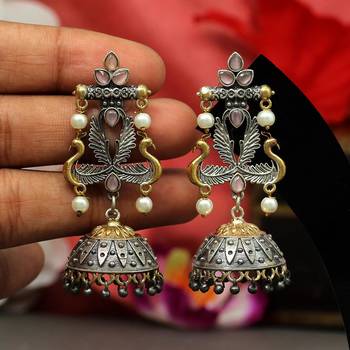 Pink jhumkas 1