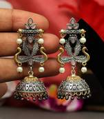 Pink jhumkas