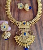 Blue agate necklaces