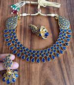 Blue agate necklaces