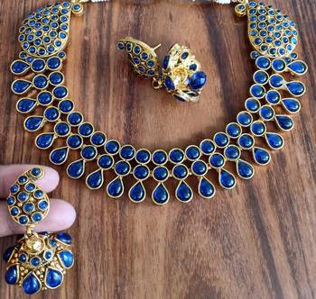 Blue agate necklaces 2