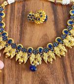 Blue agate necklaces