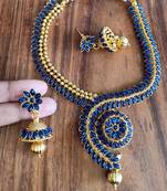 Blue agate necklaces