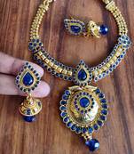 Blue agate necklaces