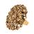 Steorra Jewels Round Golden Copper Kundan Ring