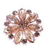 Steorra Jewels Gold Plated Western Style Golden Adjustable Cocktail Ring