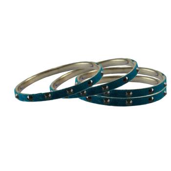 Firozi Stone Stud Brass Bangle With Extra Large Size 2