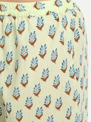 Mint Green Printed Kurta Set 6