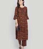 Casual Multicolor Printed Kurta Set