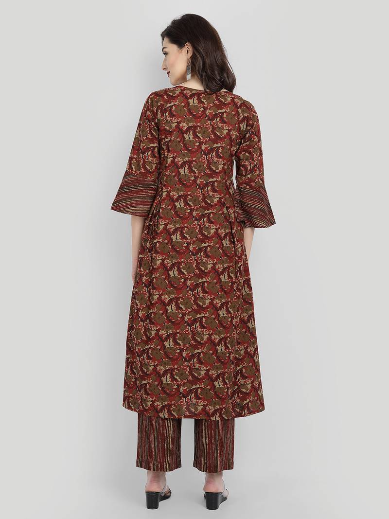 Casual Multicolor Printed Kurta Set