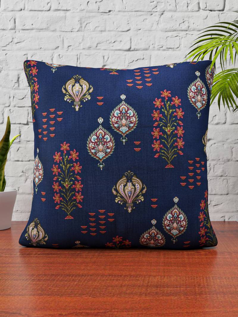 Happy Hues Persian Design Reversible Printed Cushion Cover , 24" X 24"