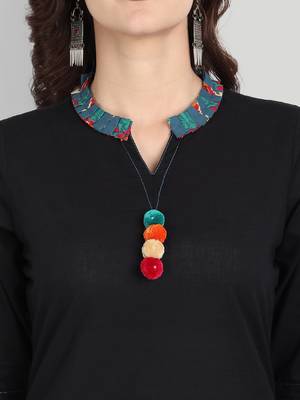 Festive & Party Wear Black Solid Kurta Set 5