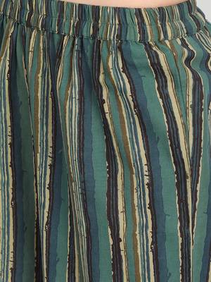 Casual Indigo Printed Kurta Set 6