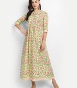 Yellow Printed Dress