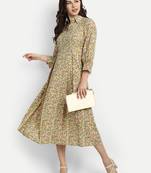 Yellow Printed Dress