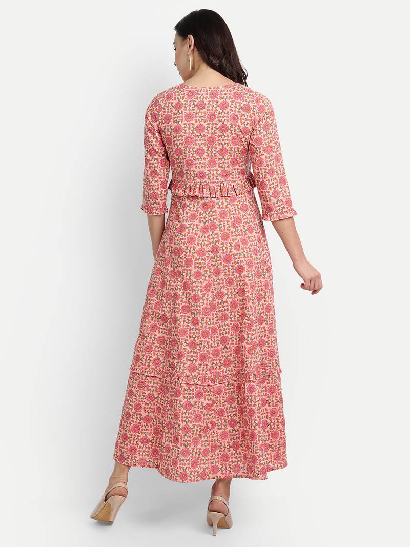 Light Pink Printed Dress