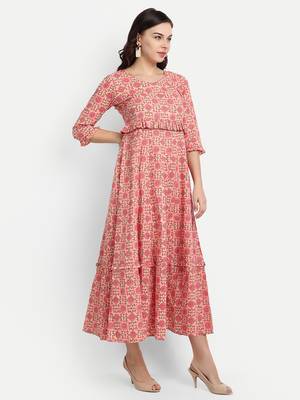 Light Pink Printed Dress 3