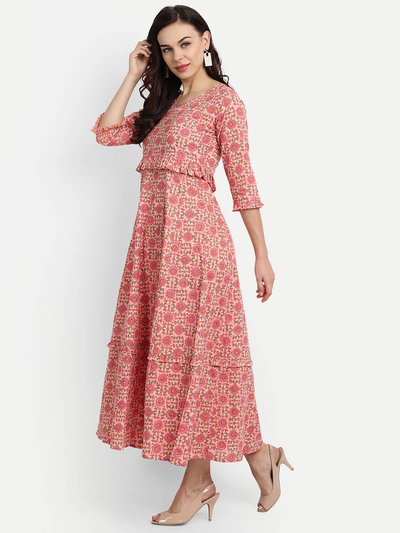 Light Pink Printed Dress