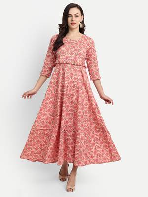 Light Pink Printed Dress 6