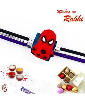 Pleasant Spiderman Motif Kids Rakhi 1