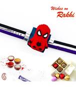 Pleasant Spiderman Motif Kids Rakhi