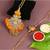 Golden Bhaiya Bhabhi Traditional Rakhi Set With Hints of Sunshine Orange