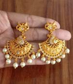 White agate earrings