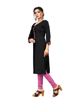 Women's Rayon Straight Kurti 3
