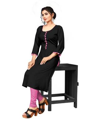 Women's Rayon Straight Kurti 5