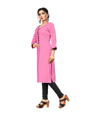 Women's Rayon Straight Kurti 3