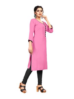 Women's Rayon Straight Kurti 4