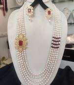 Natural Fresh Water Pearl Set From Hyderabad With Certificate of Authenticity