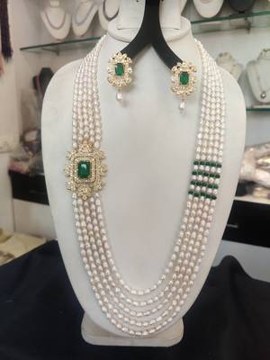Natural Fresh Water Pearl Set From Hyderabad With Certificate of Authenticity 1
