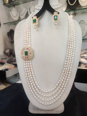 Natural Fresh Water Pearl Set From Hyderabad With Certificate of Authenticity 1
