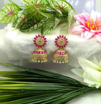 Pink earrings 1