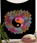 Tapestry Tie Dye Durdarshan Rangoli Print Wall Hanging  (84 x 90 Inch)