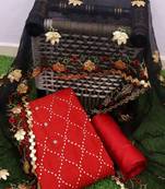 Red gotta patti chanderi salwar