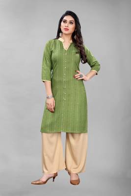 Green printed rayon ethnic-kurtis 1