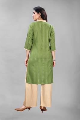 Green printed rayon ethnic-kurtis 2