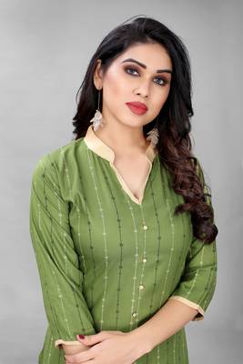 Green printed rayon ethnic-kurtis 3