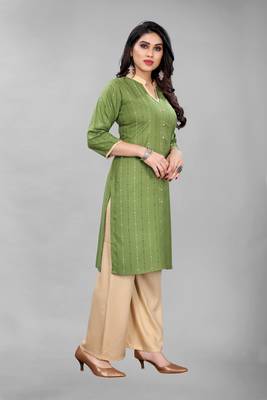 Green printed rayon ethnic-kurtis 4
