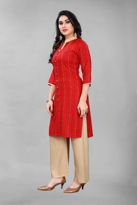 Red printed rayon ethnic-kurtis 5