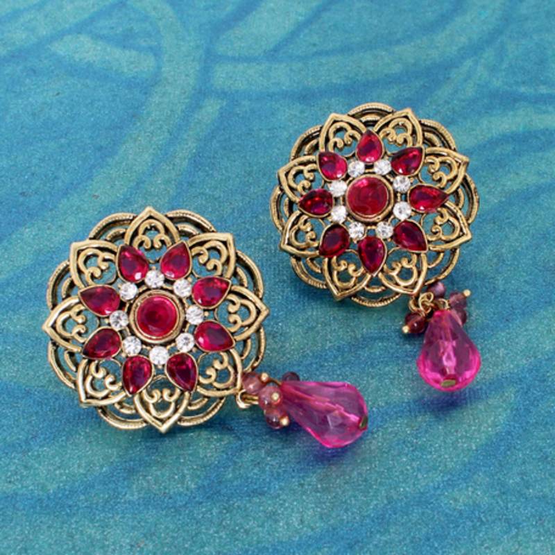 Pink earrings