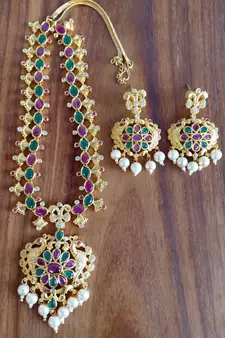 Multicolor agate necklaces