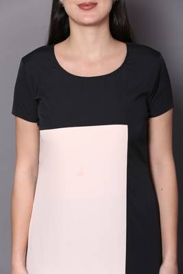 Black plain cotton ethnic-kurtis 5