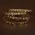 Gold and Rhodium Plated Intricate Worked Two Pairs of Bangles BD503