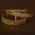 Matte and Gold Finished Heart Patterned Set of 6 Bangles BD511