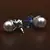 Rhodium Plated Sapphire and Pearl Embellished AD Earrings 216ED605