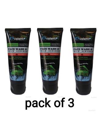 B'valent activated bamboo charcoal facewash pack of three 1