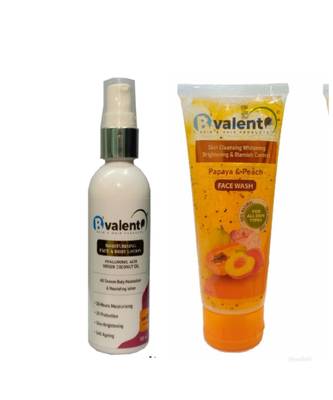 B'valent papaya and peach facewash & face and body lotion 1